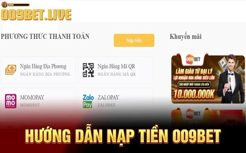 huong dan chi tiet cach nap tien Hướng dẫn chi tiêt cách nạp tiền 009Bet